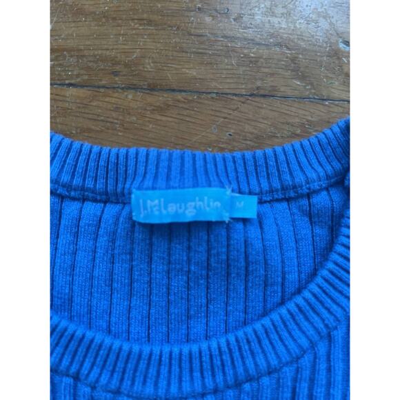 J Mclaughlin Womens knitted buttons Seaspray Sweater Blue Medium A001691 - Picture 2 of 8